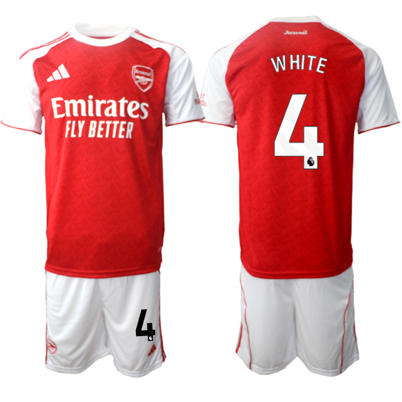 Men 2025-2026 Club Arsenal home red 4 Soccer Jersey 01